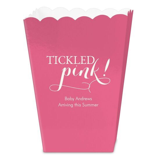 Tickled Pink Mini Popcorn Boxes